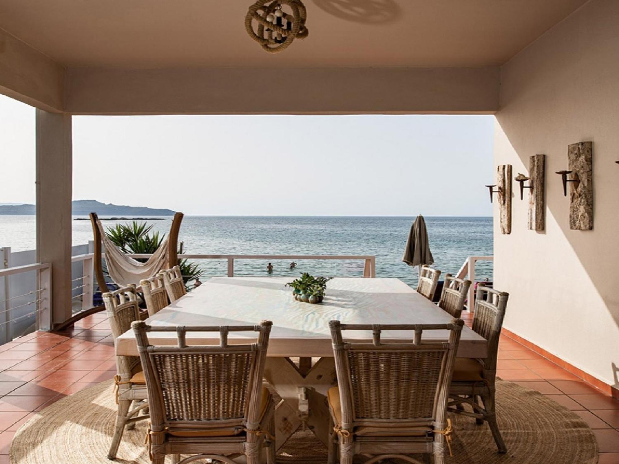 Dazzling Crete Villa | 3 Bedrooms | Villa Saffron Sunset | Beachfront Villa With Jacuzzi & Brilliant Sea Views | Chania 카토다라초 외부 사진